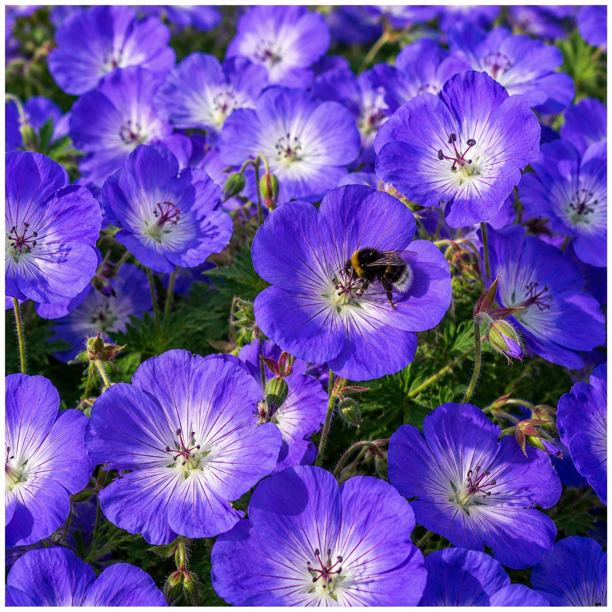 Geranium Hybride 'Rozanne ®' / Blauer Storchschnabel