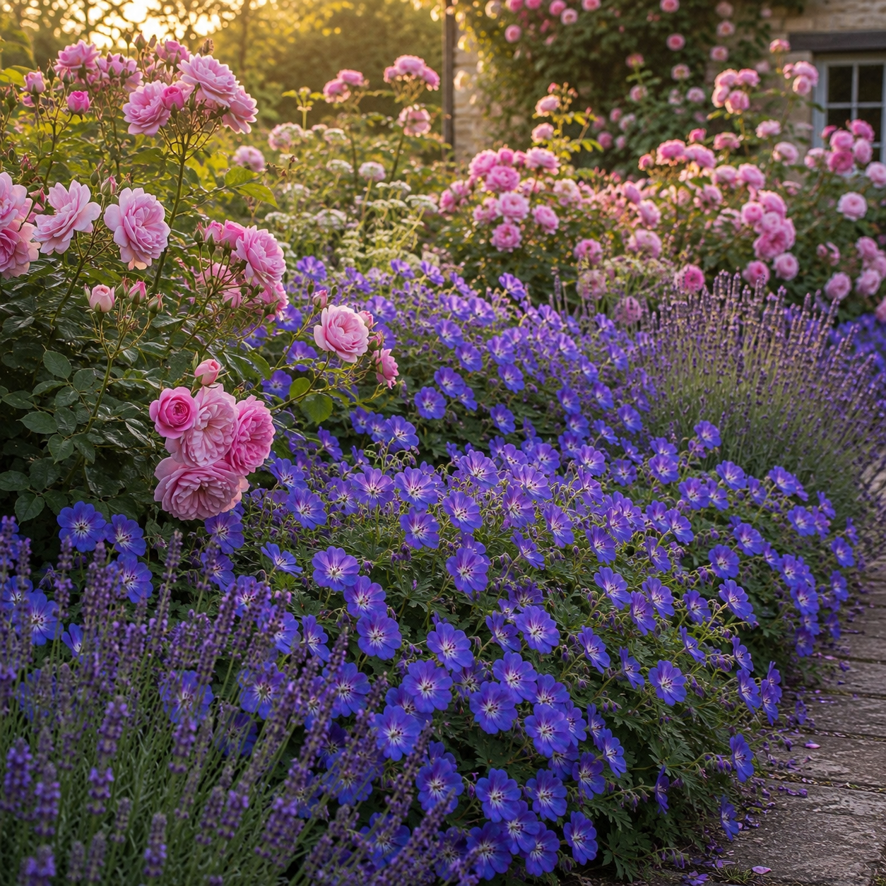 Geranium Hybride 'Rozanne ®' / Blauer Storchschnabel