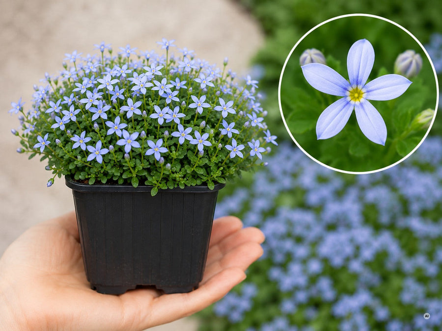 So wird geliefert: Jungpflanze Isotoma fluviatilis im 9 × 9 cm-Topf