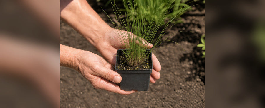 Junge Muhlenbergia im 1-Liter-Topf 11 x 11 cm