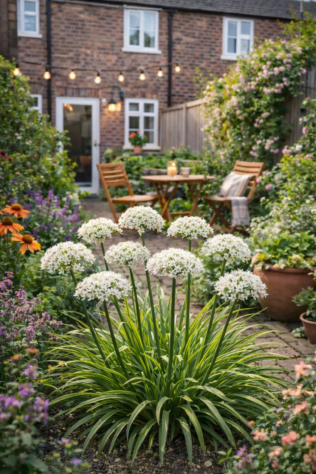 Bunte Allium-Zierlauch Staude 'Cliffs of Dover' von Stauden Gänge mit großen, runden Blütenköpfen in leuchtenden Farben.