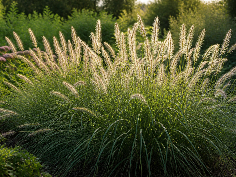 Pennisetum 'Fairy Tails' im Hauptflor mit zahlreichen Ähren