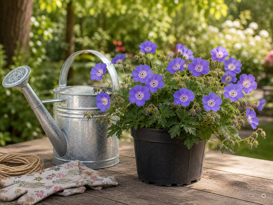 Geranium 'Rozanne' im 1-Liter-Topf, 11 × 11 cm, wie geliefert